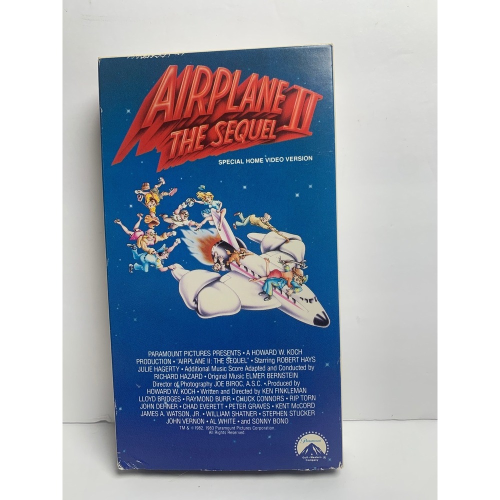 Airplane II The Sequel VHS Vintage 80s Comedy Movie Paramount Home Video